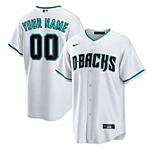 Men's Arizona Diamondbacks Customized White Cool Base Stitched Baseball Jersey,baseball caps,new era cap wholesale,wholesale hats